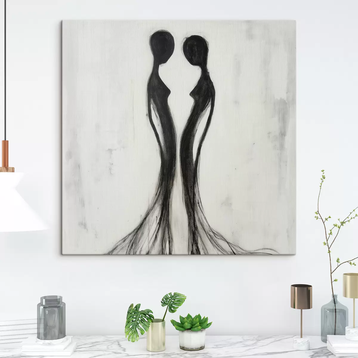 Quadro Sagome femminili astratte nr. s51004