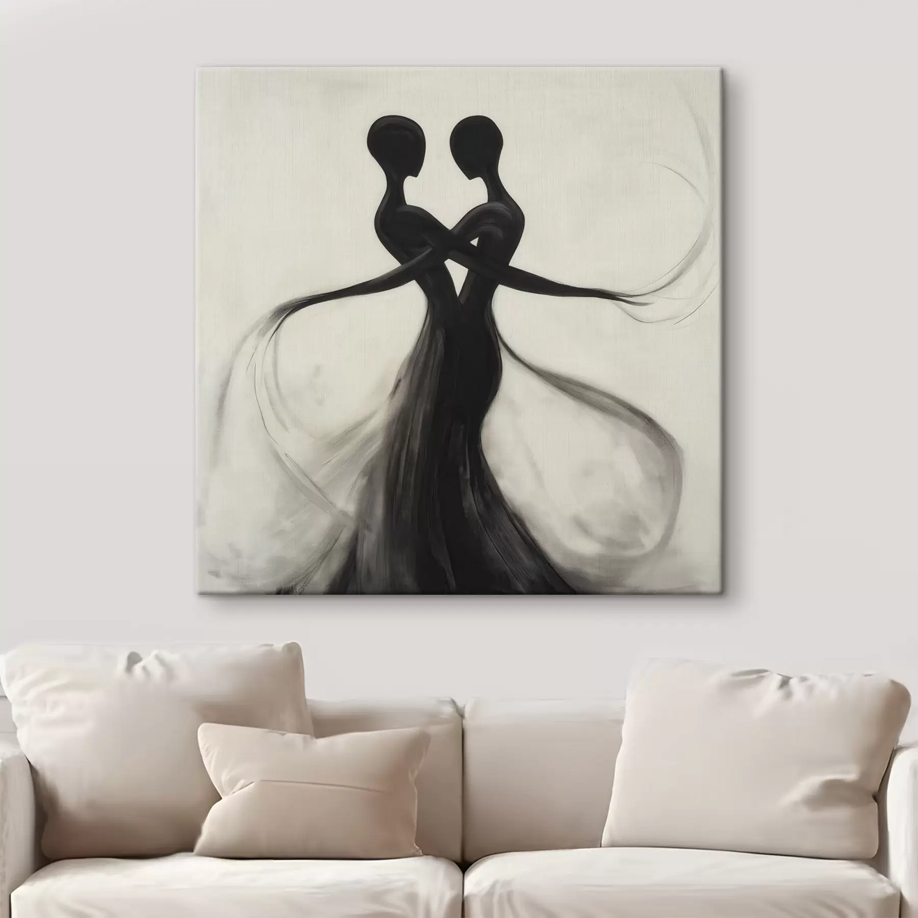 Quadro Silhouette astratte intrecciate nr. s51005