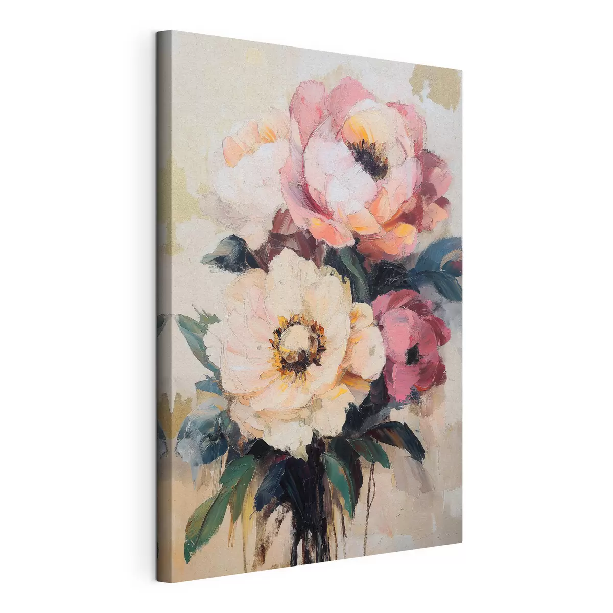Quadro Peonie rosa e color crema nr. s51007