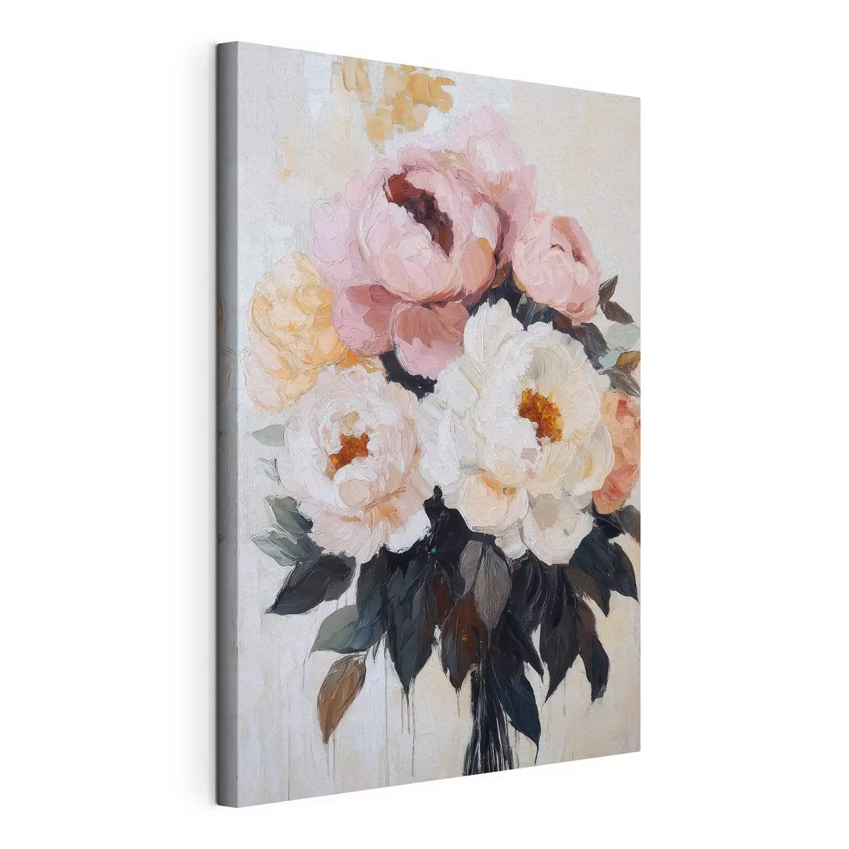 Quadro Mazzo di peonie rosa e bianche nr. s51008