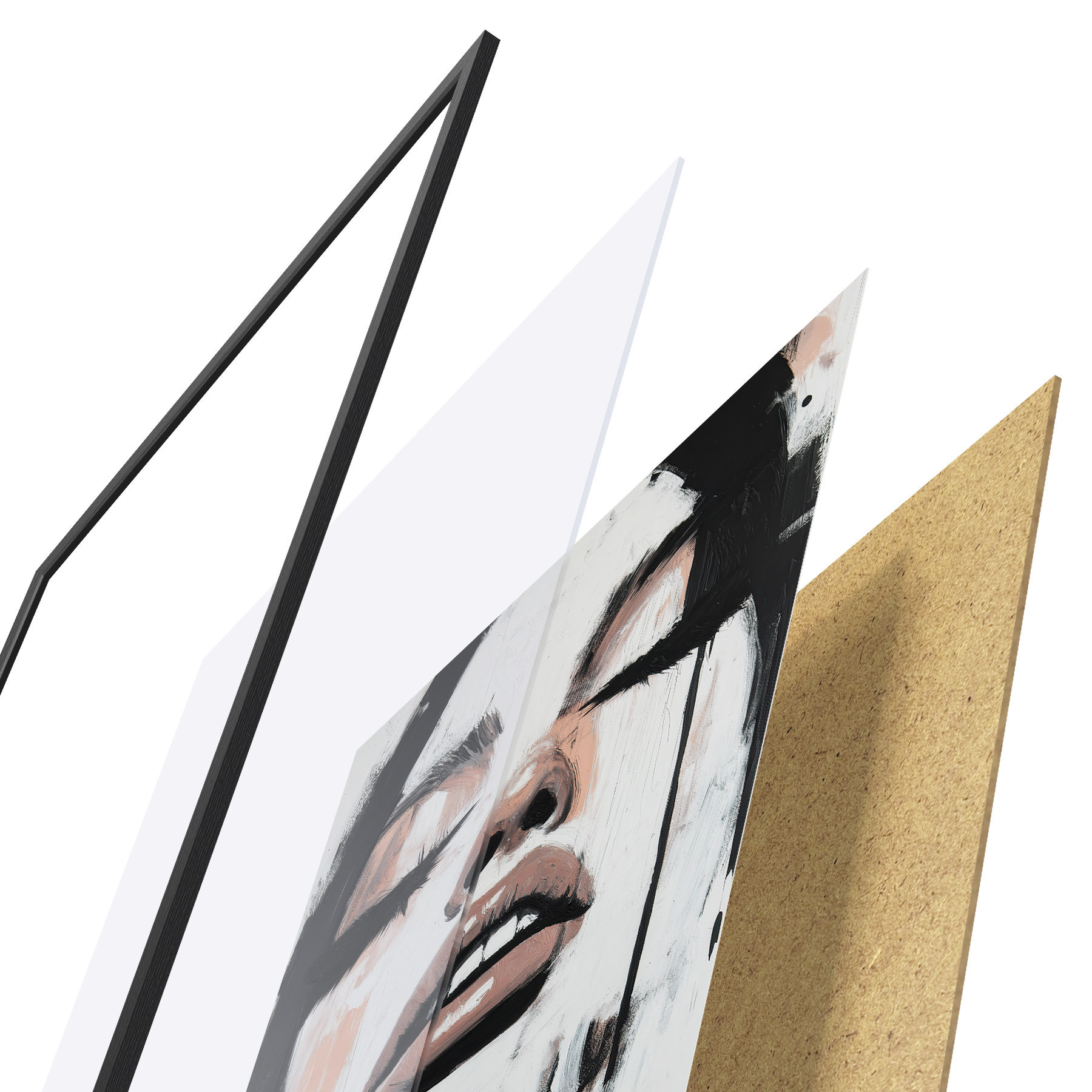 Poster Ritratto astratto f51000