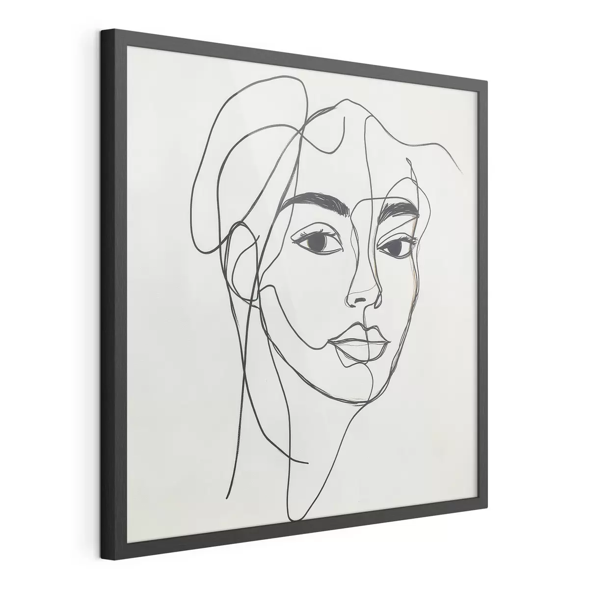 Poster Ritratto lineare di un volto f51001