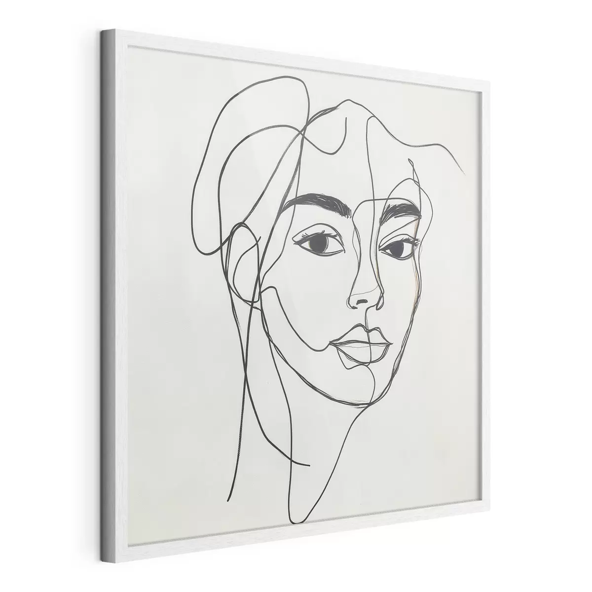 Poster Ritratto lineare di un volto f51001