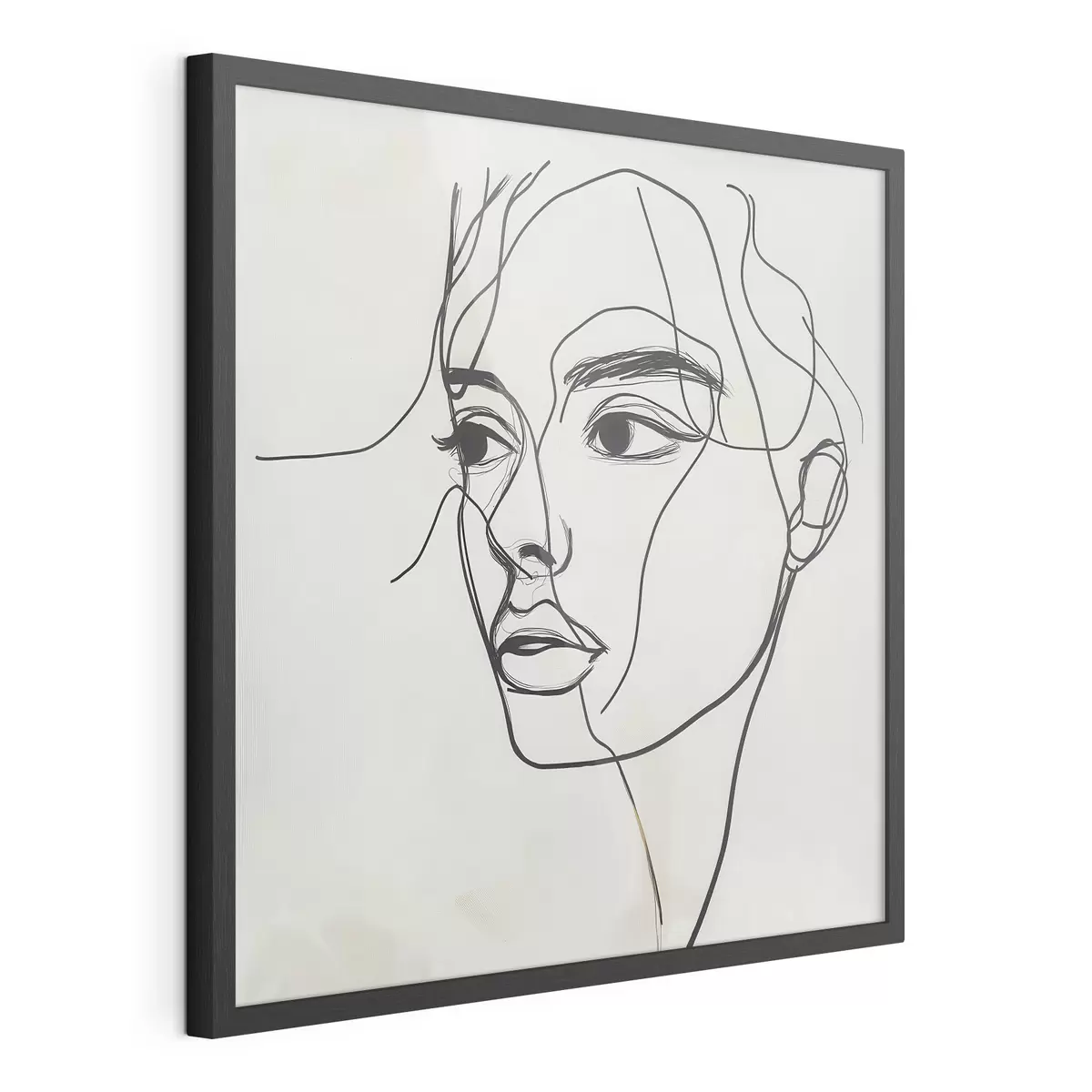 Poster Ritratto lineare di un volto f51002