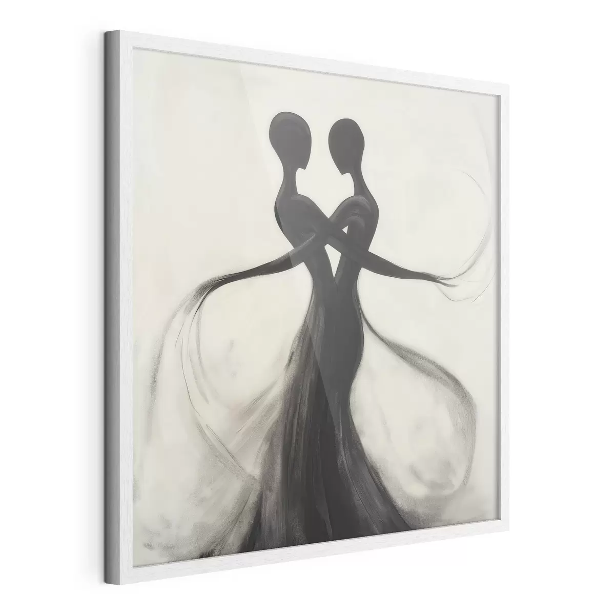 Poster Silhouette astratte intrecciate f51005