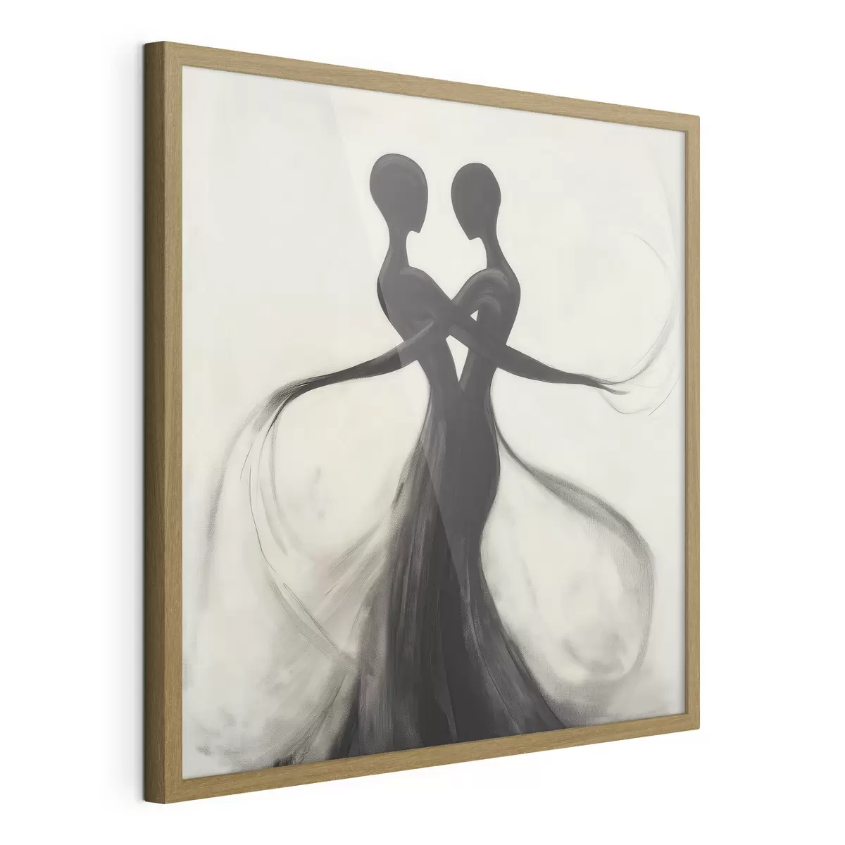 Poster Silhouette astratte intrecciate f51005