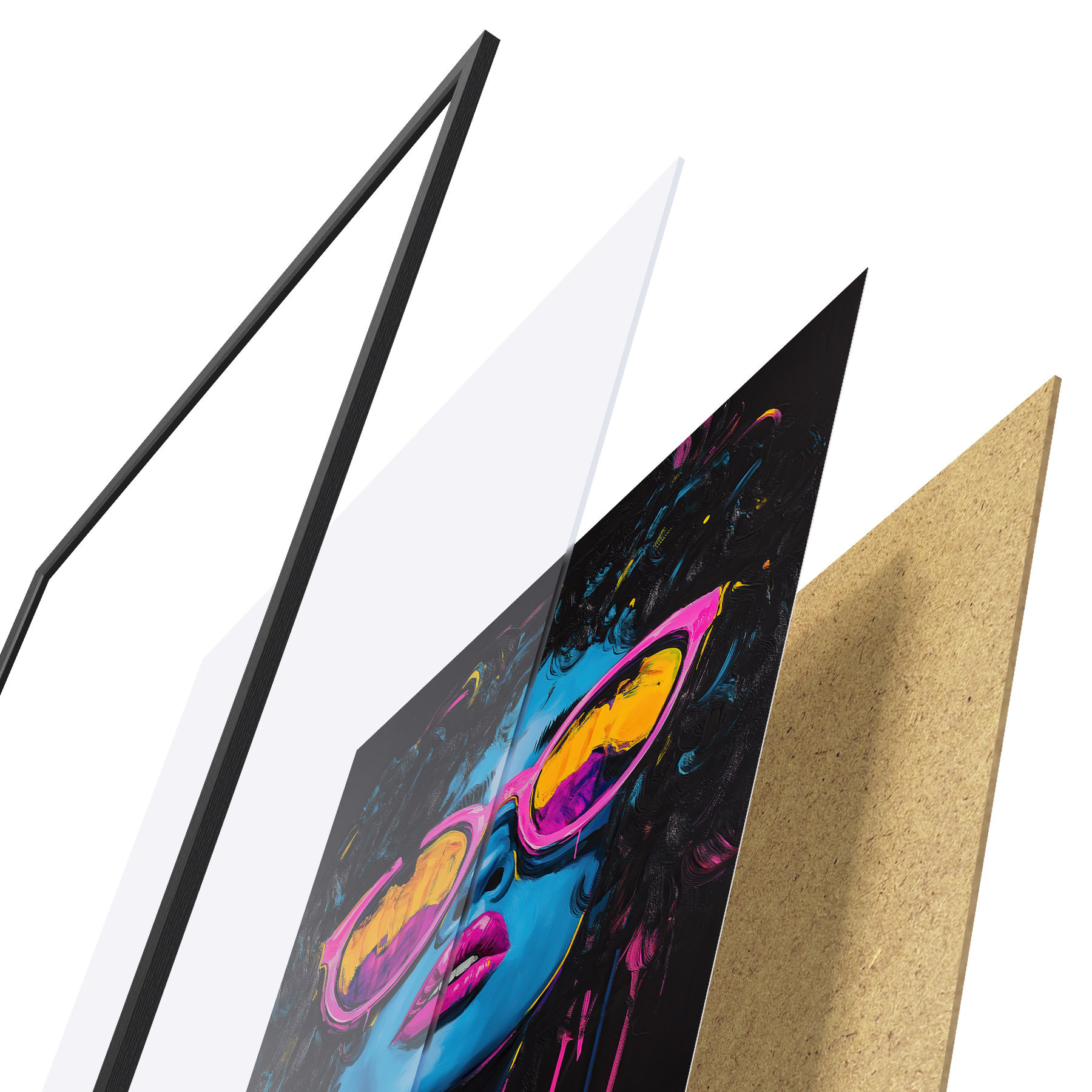 Poster Ritratto astratto f51009