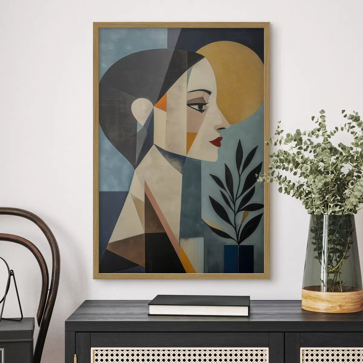 Poster Profilo geometrico f51010