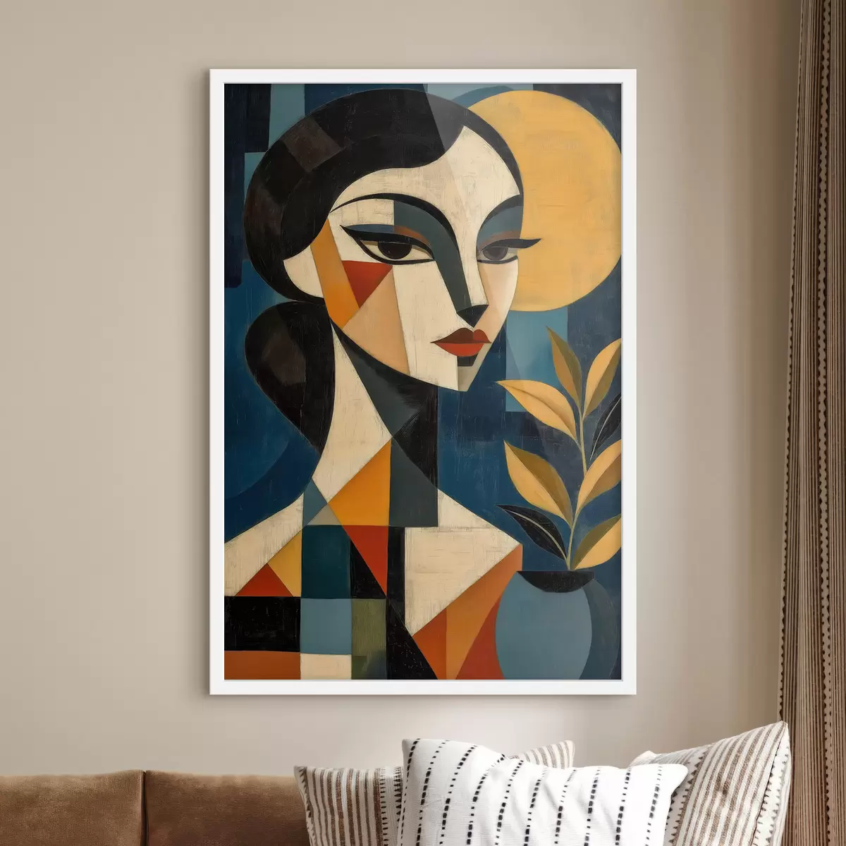 Poster Profilo geometrico f51011