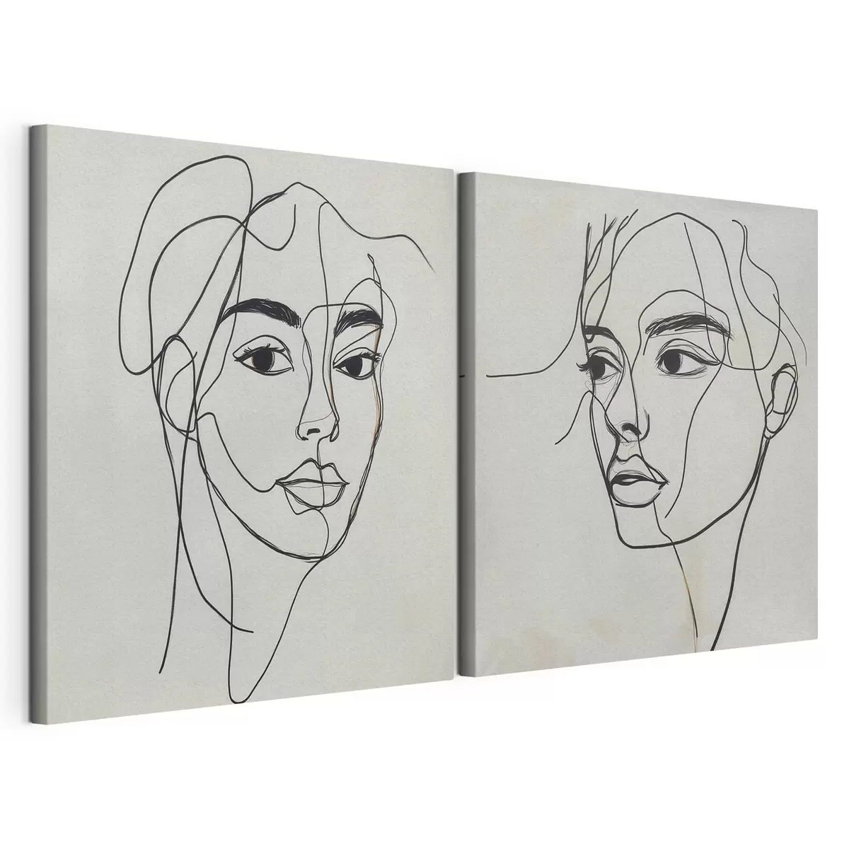 Quadro Volti astratti lineari nr. m31069