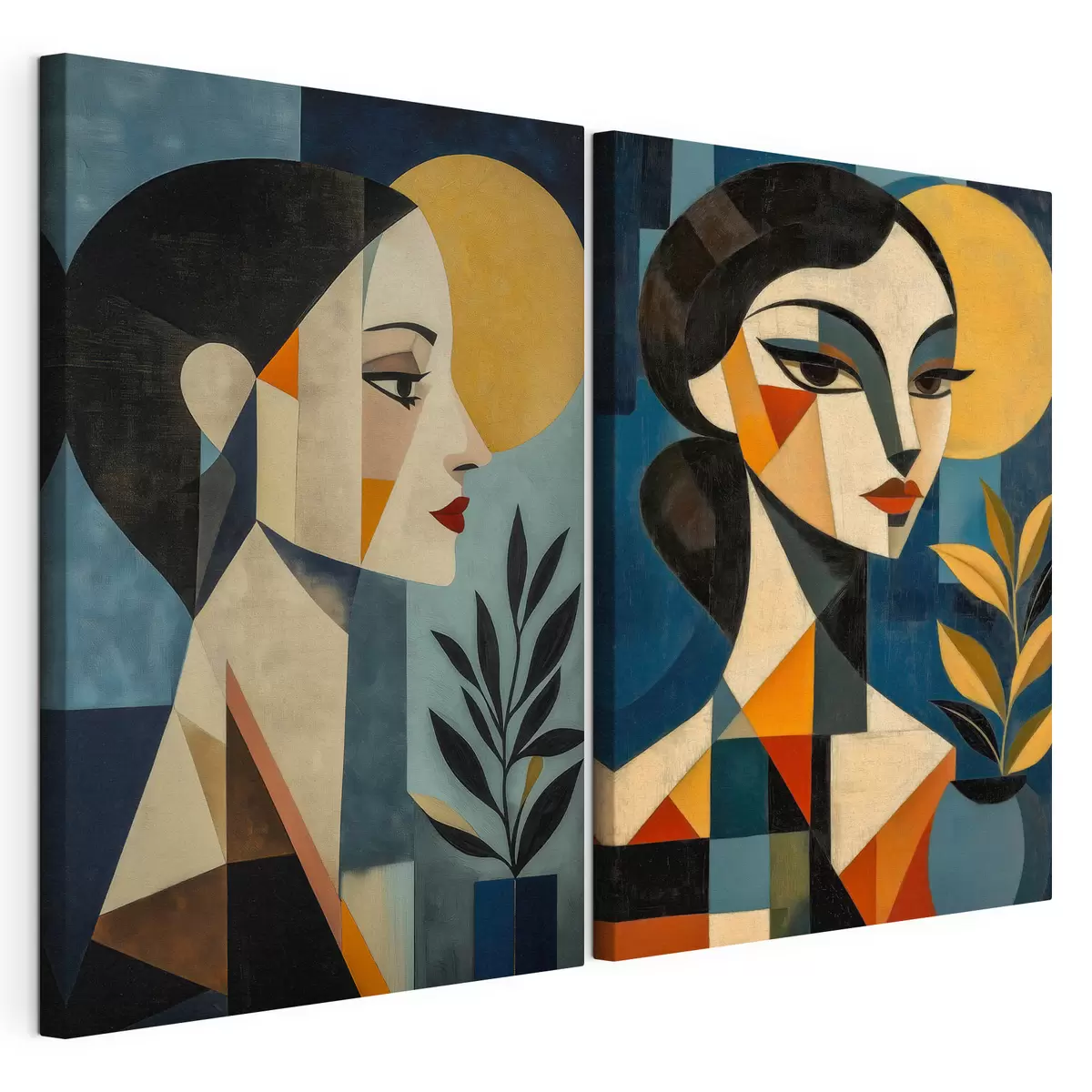 Quadro Ritratti geometrici astratti nr. m31072