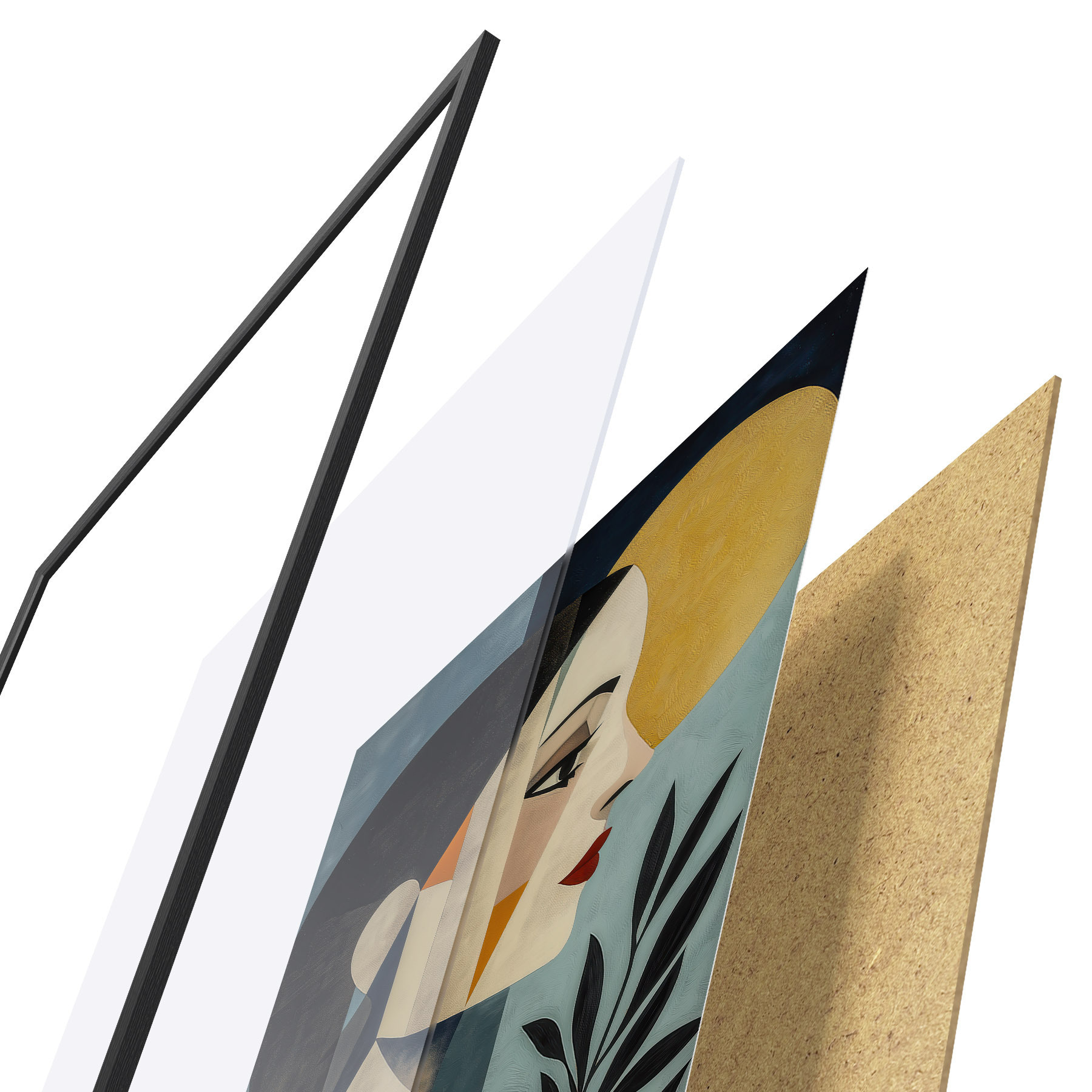 Poster Ritratti geometrici astratti d31072
