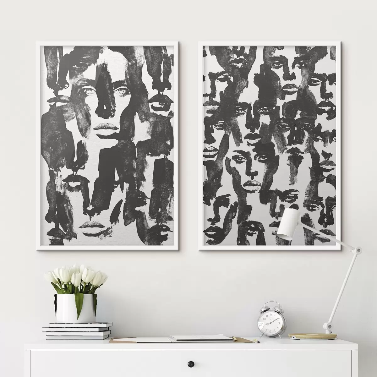 Poster Facce astratte d31035