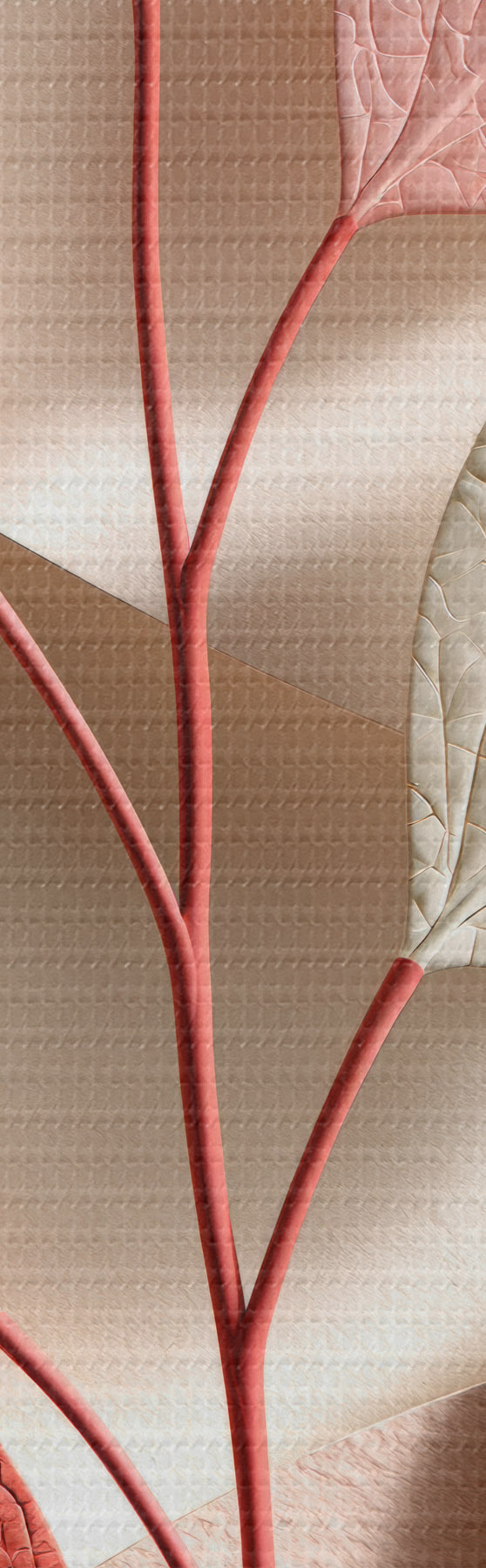 Quadro Ramo botanico con forme geometriche nr. s50863