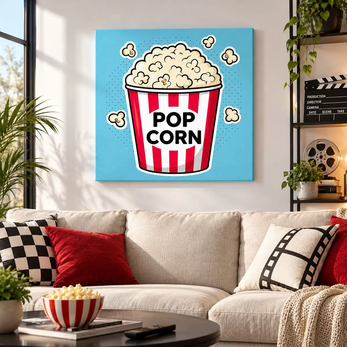 Quadro L'ora della merenda con deliziosi popcorn nr. s50791