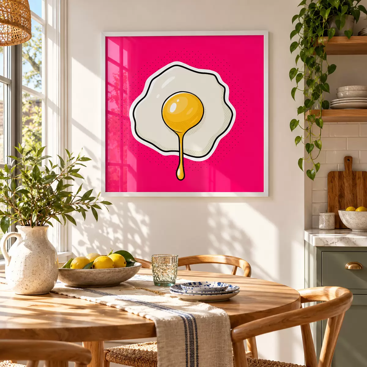 Poster Una deliziosa colazione con uova all’occhio di bue f50788
