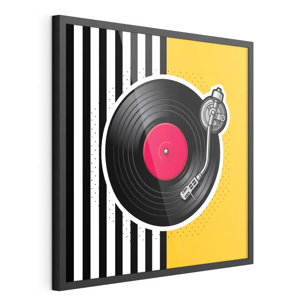 Poster Giradischi di design dai colori vivaci f50789