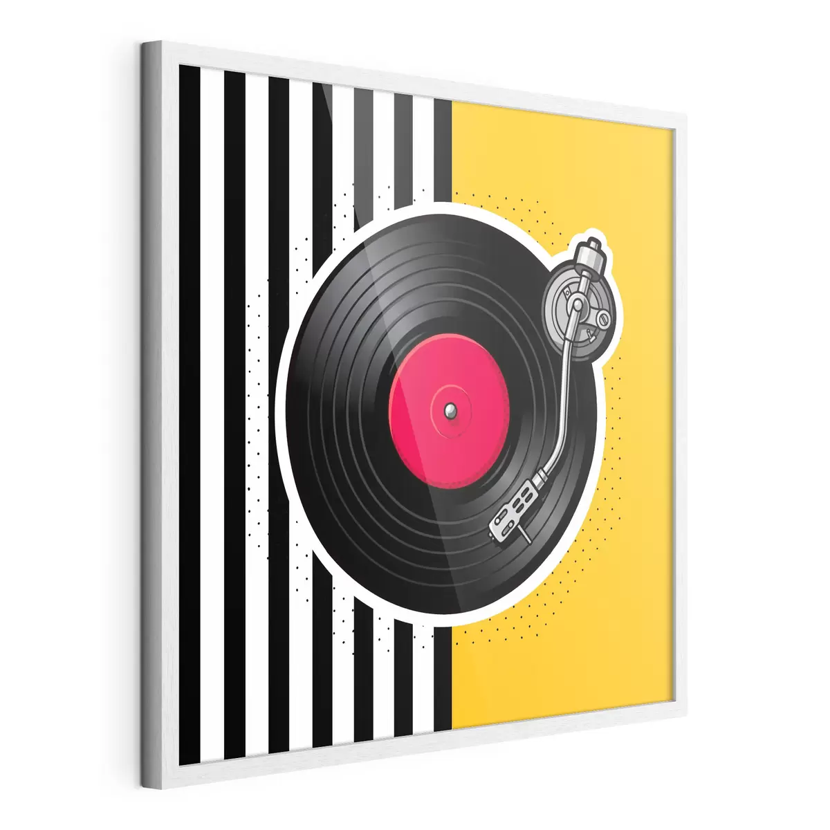 Poster Giradischi di design dai colori vivaci f50789