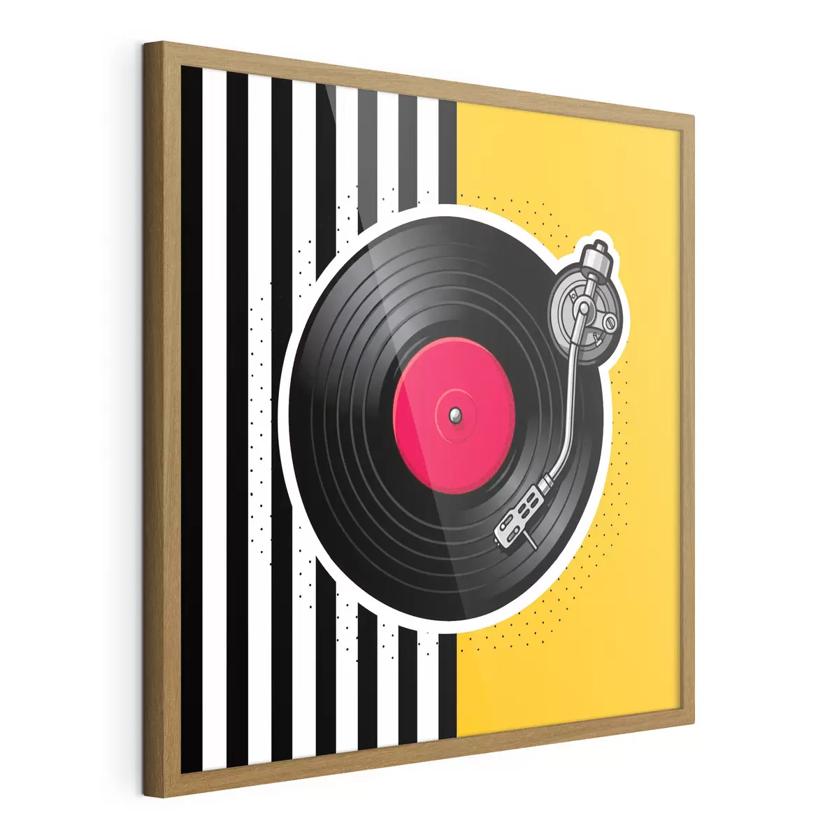 Poster Giradischi di design dai colori vivaci f50789