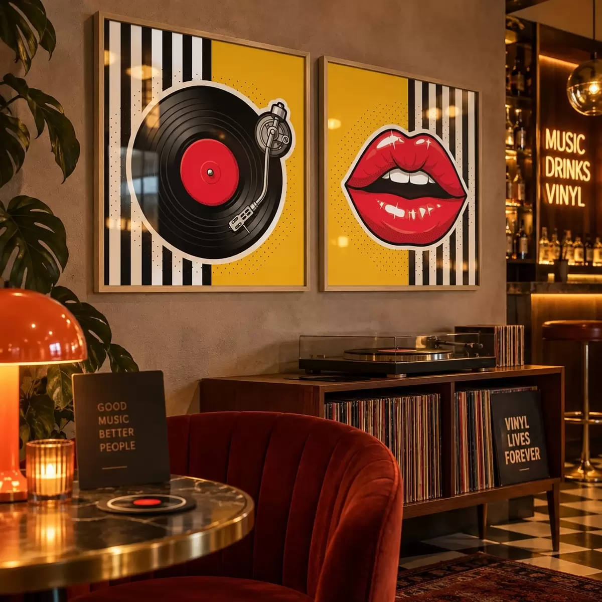 Poster Ritmo vinilico d31075