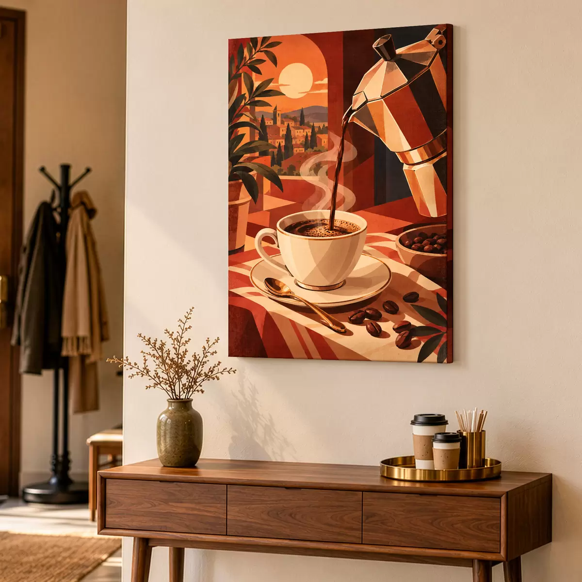 Quadro Caffè caldo in un ambiente accogliente nr. s50877
