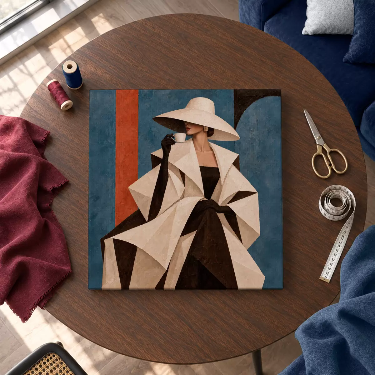 Quadro Sorseggiare l'eleganza con stile raffinato nr. s50881
