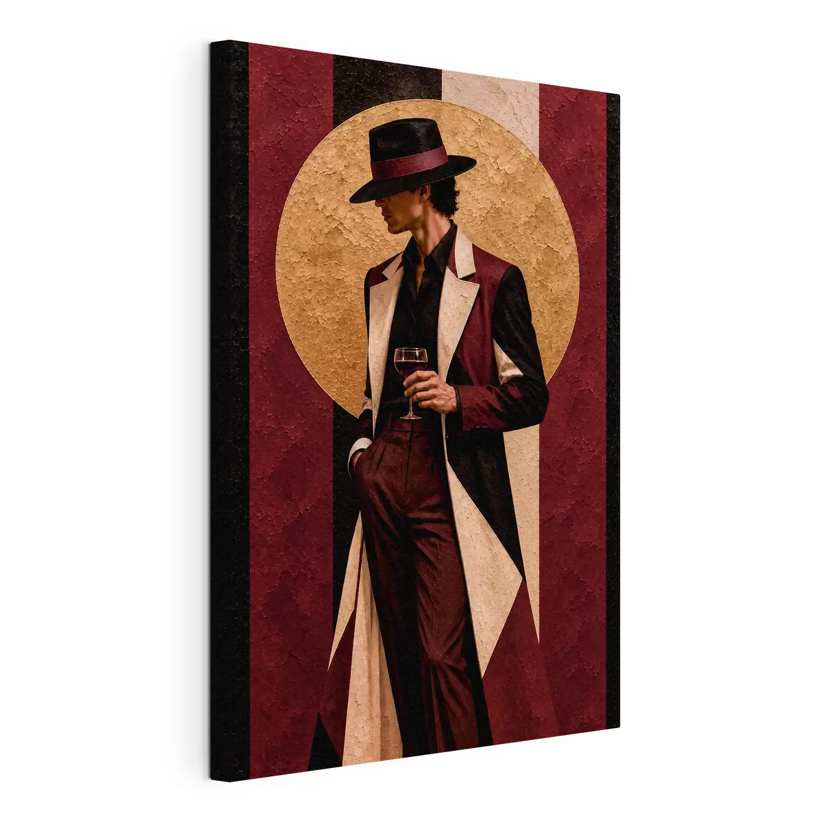 Quadro Uno stile elegante accompagnato da un drink raffinato nr. s50886