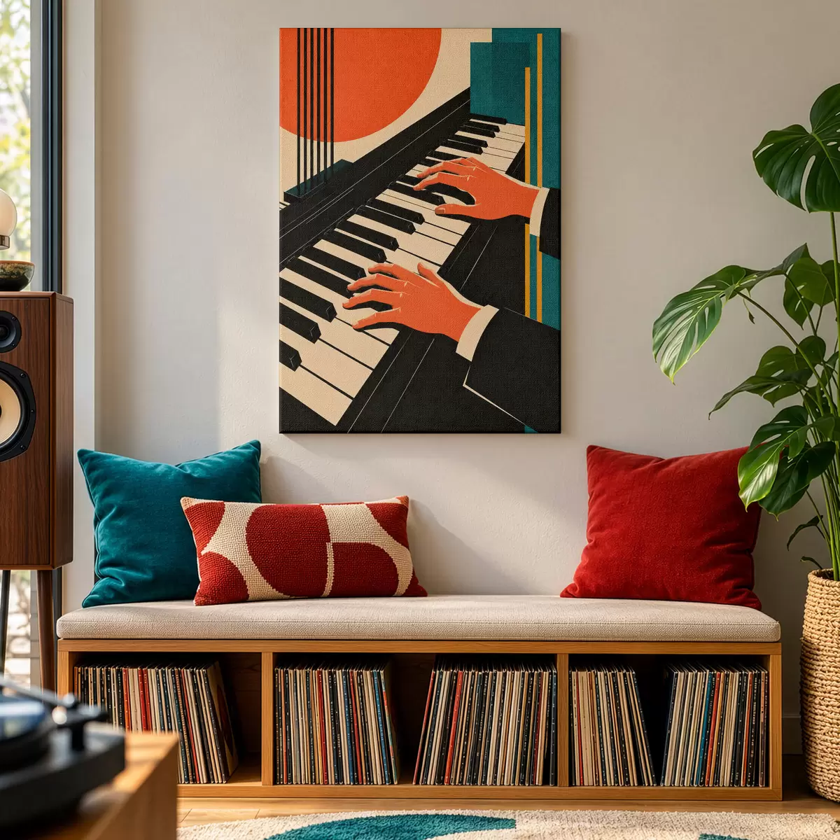 Quadro Mani che danzano sui tasti del pianoforte nr. s50922