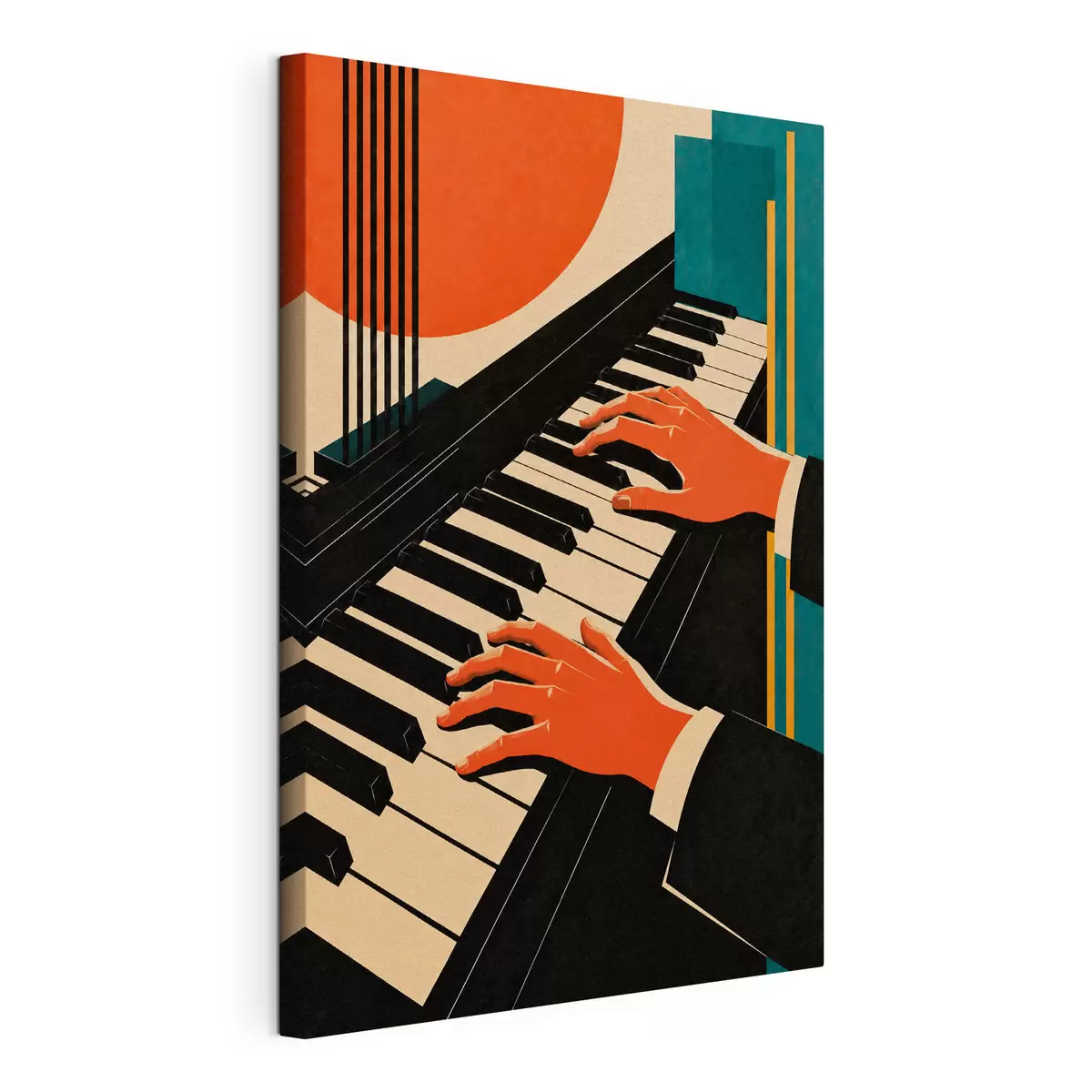 Quadro Mani che danzano sui tasti del pianoforte nr. s50922