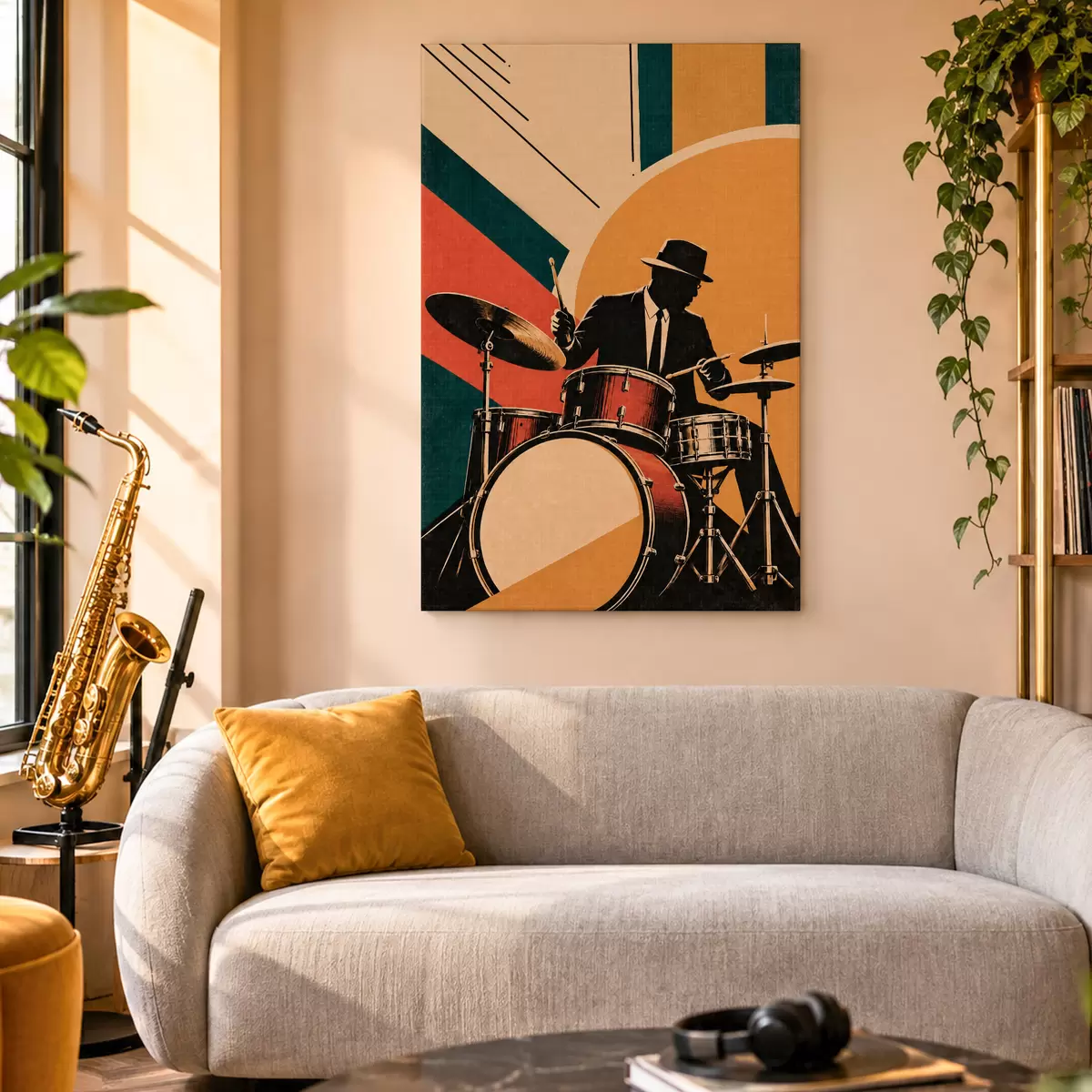 Quadro Ritmi jazz in colori vivaci nr. s50928