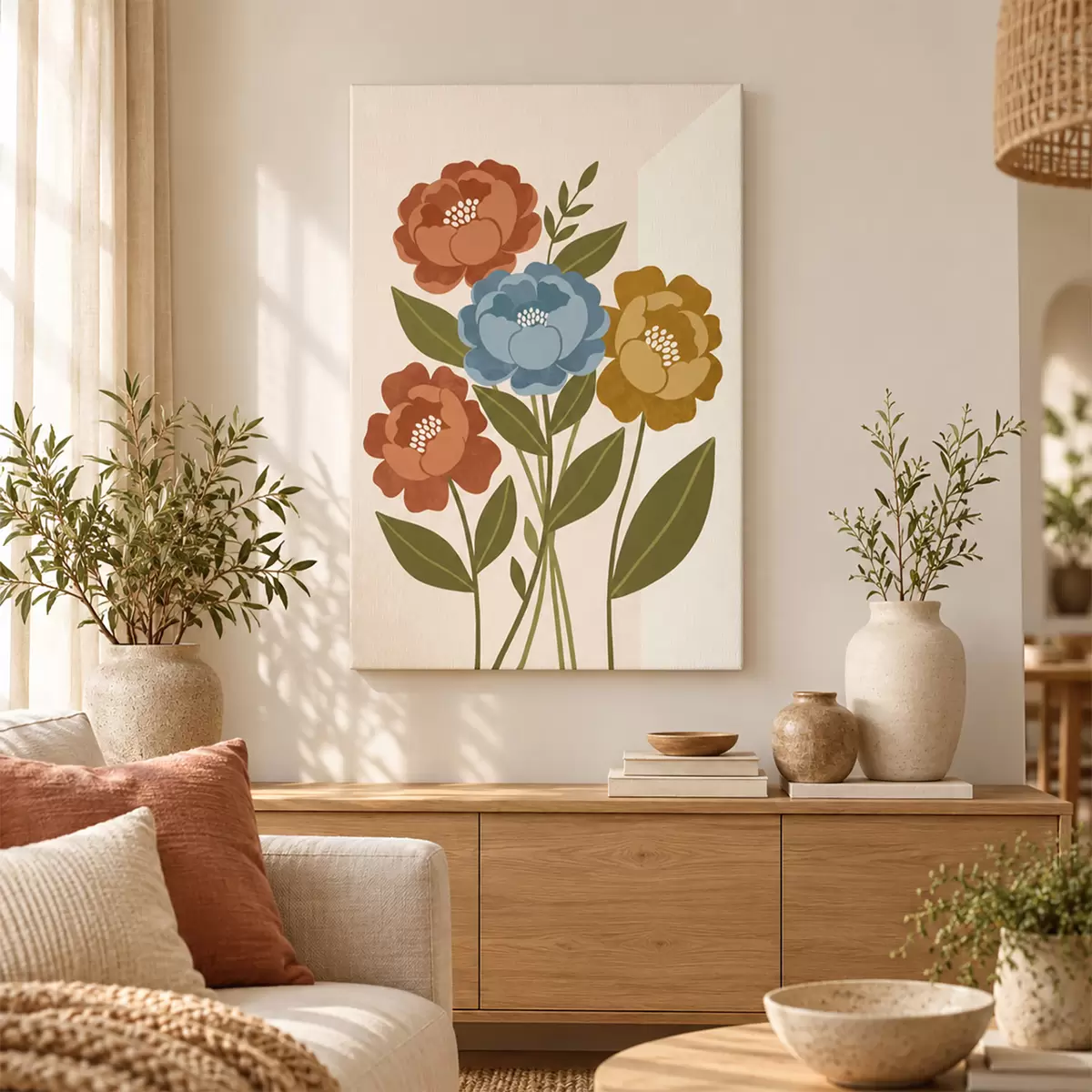 Quadro Fiori vivaci in morbide tonalità pastello nr. s50730