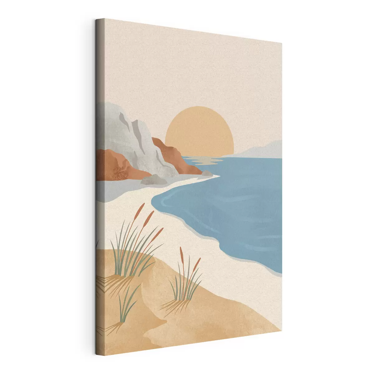 Quadro Spiaggia serena al tramonto: tranquillità nr. s50731