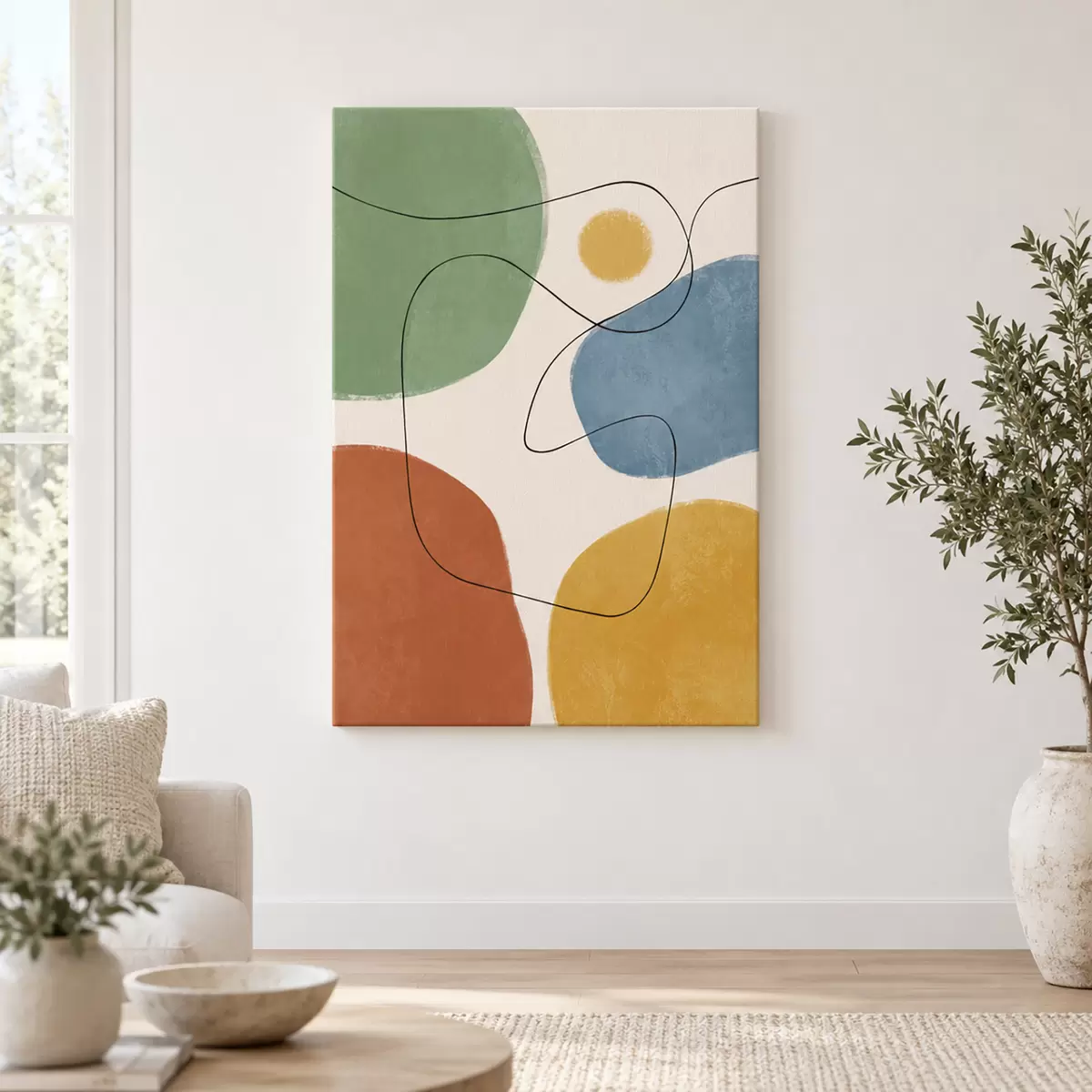 Quadro Forme astratte in colori rilassanti nr. s50736