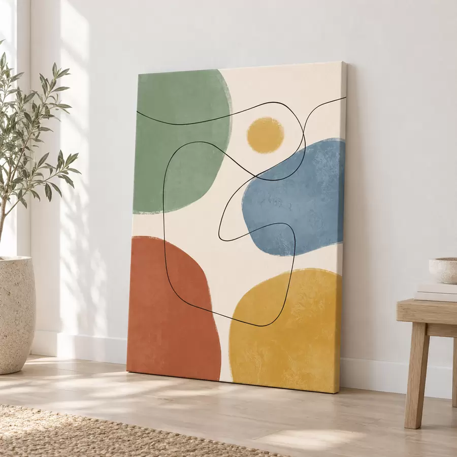 Quadro Forme astratte in colori rilassanti nr. s50736
