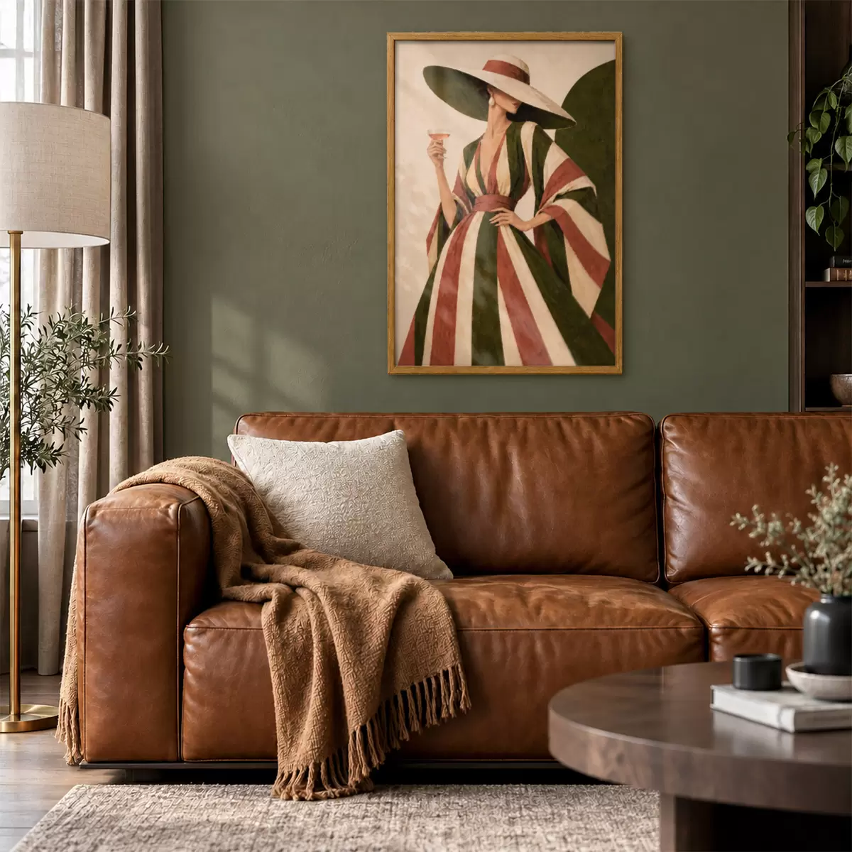 Poster Uno stile elegante accompagnato da una bevanda rinfrescante f50880