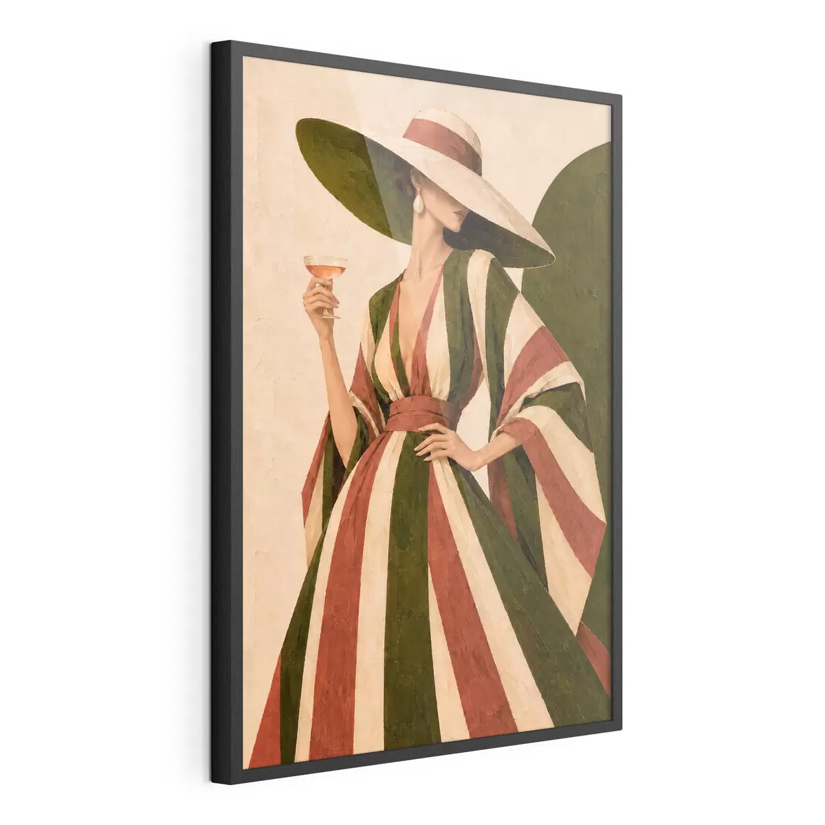 Poster Uno stile elegante accompagnato da una bevanda rinfrescante f50880