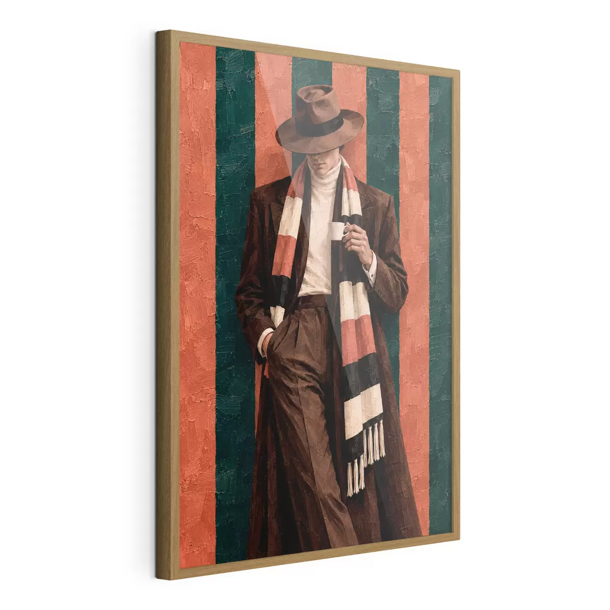 Poster Una figura elegante con una tazza in mano f50884
