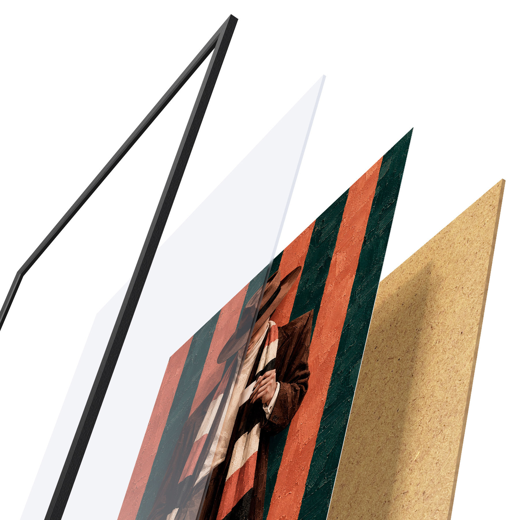 Poster Una figura elegante con una tazza in mano f50884
