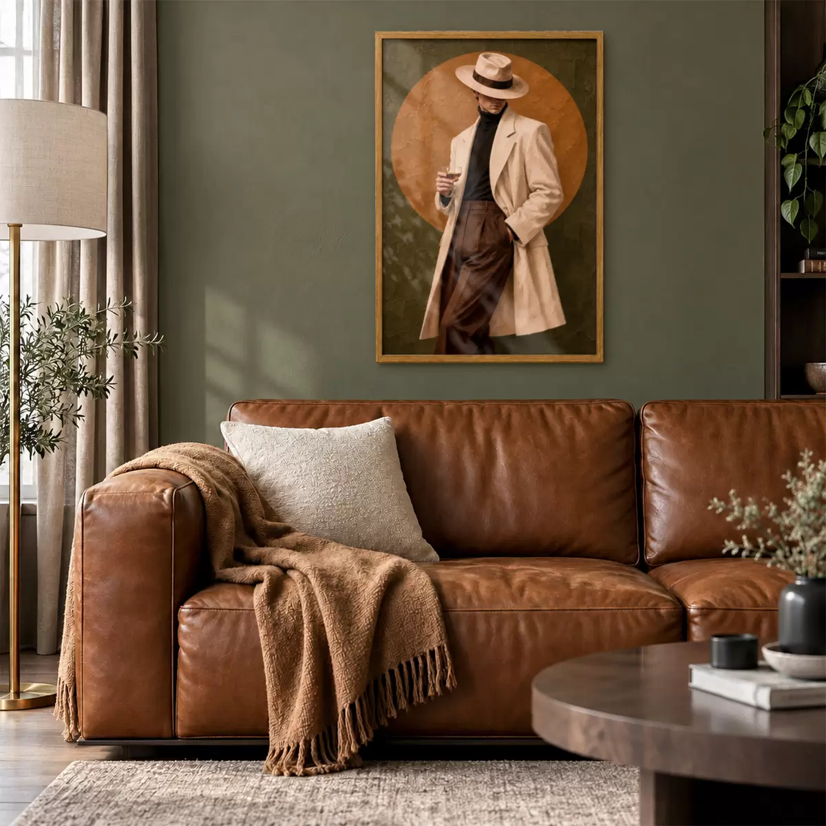 Poster Eleganza raffinata con un drink in mano f50885
