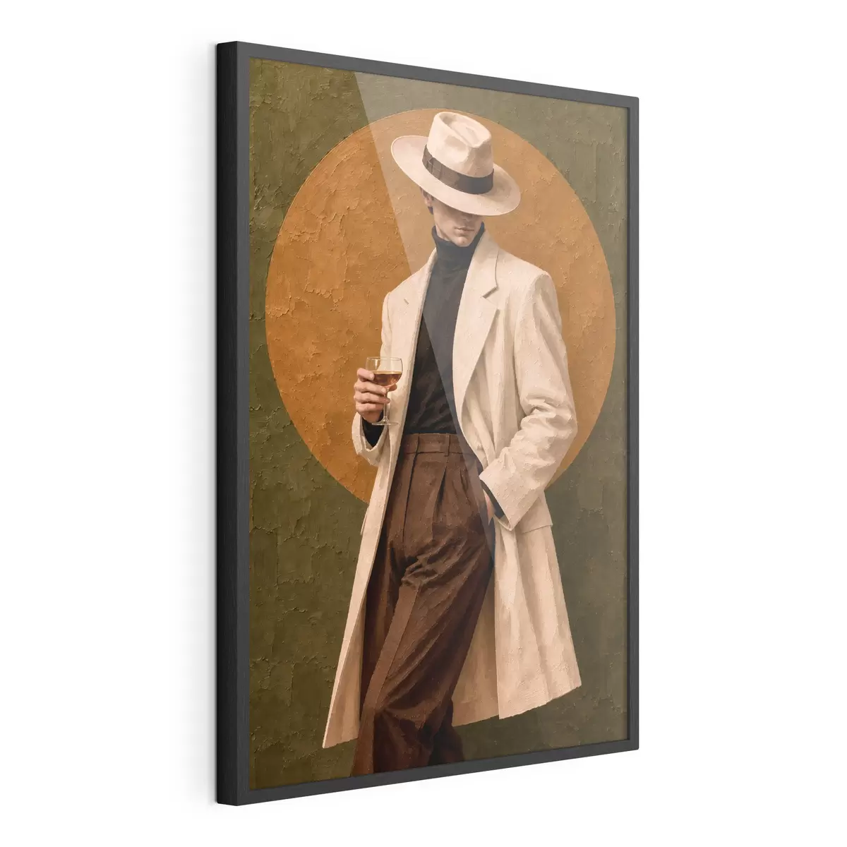 Poster Eleganza raffinata con un drink in mano f50885
