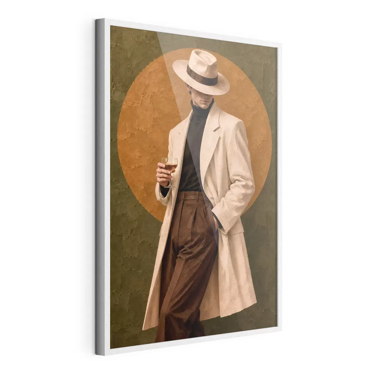 Poster Eleganza raffinata con un drink in mano f50885