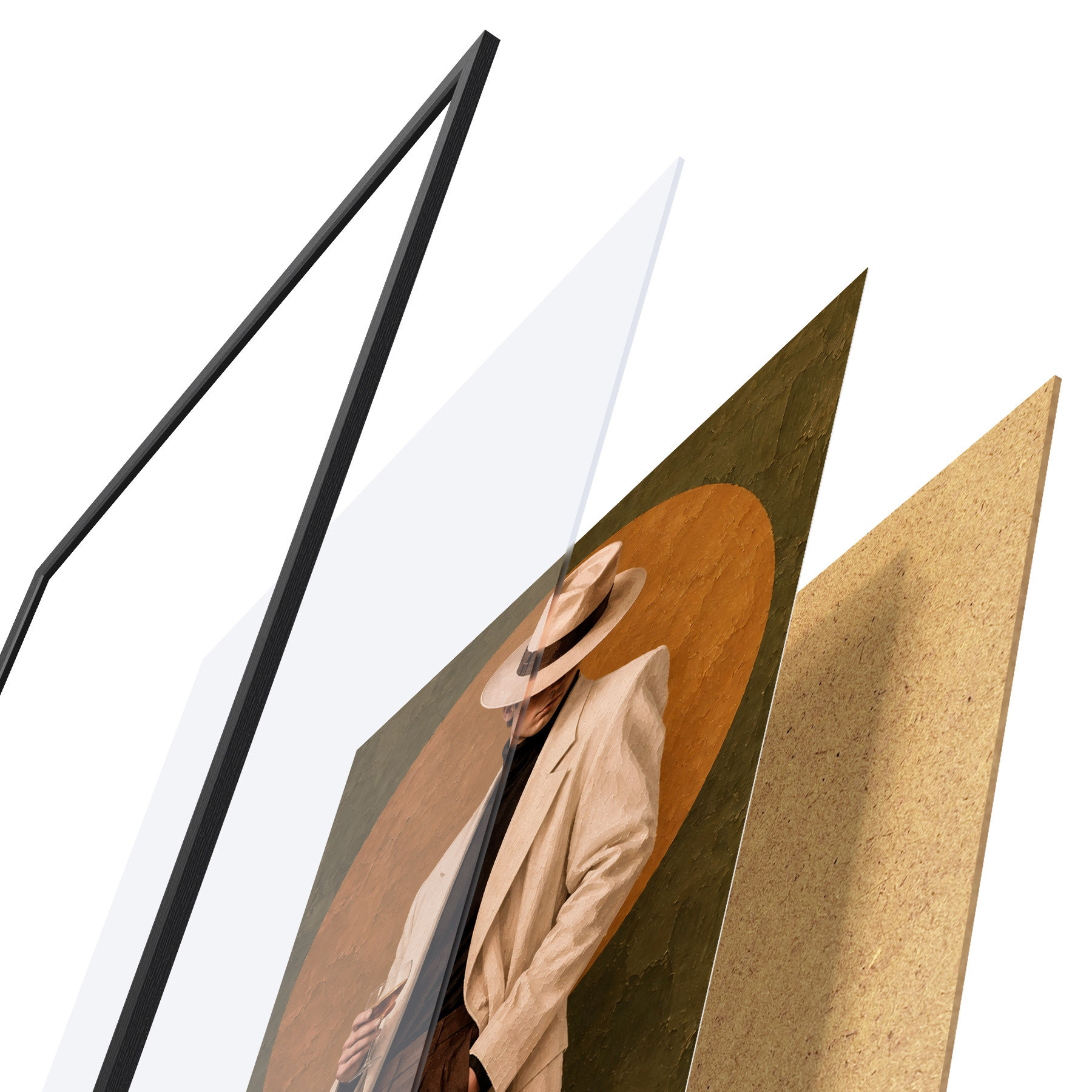 Poster Eleganza raffinata con un drink in mano f50885