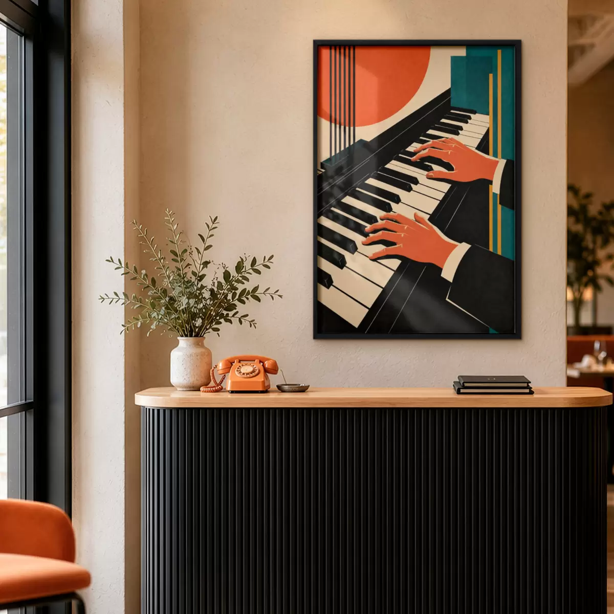 Poster Suonare melodie sui tasti del pianoforte f50922