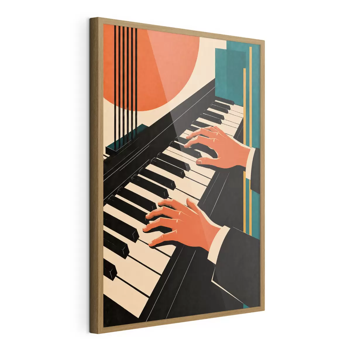 Poster Suonare melodie sui tasti del pianoforte f50922