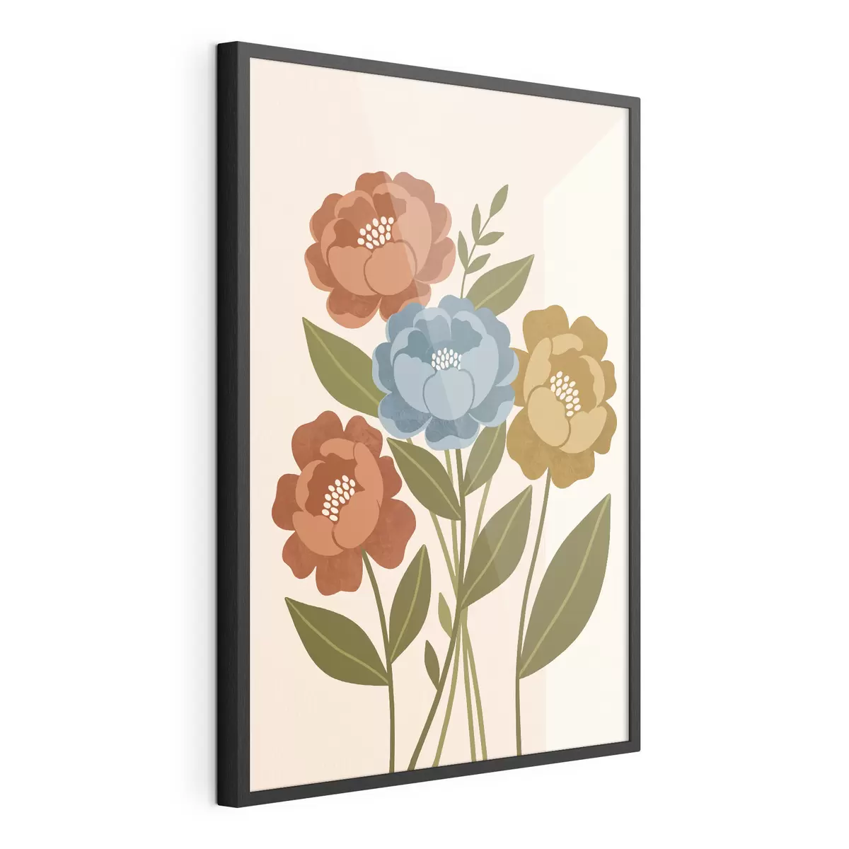 Poster Incantevole bouquet di fiori illustrati f50730