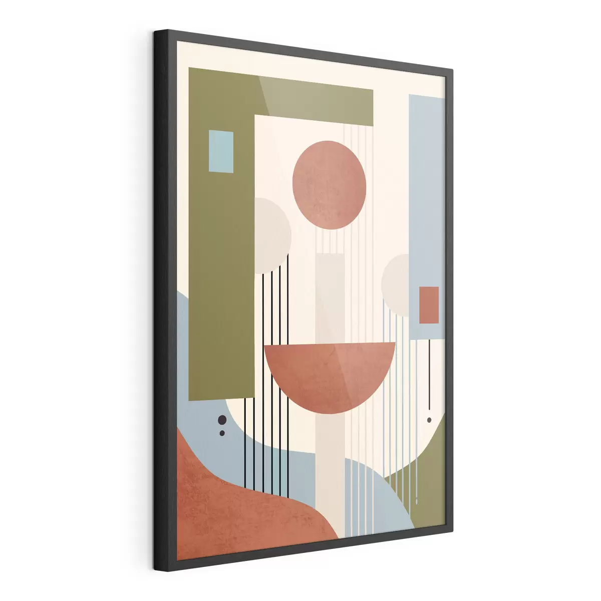 Poster Forme astratte nei toni della terra f50732