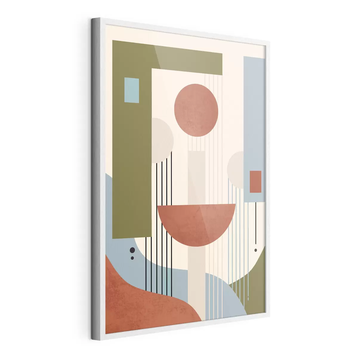 Poster Forme astratte nei toni della terra f50732