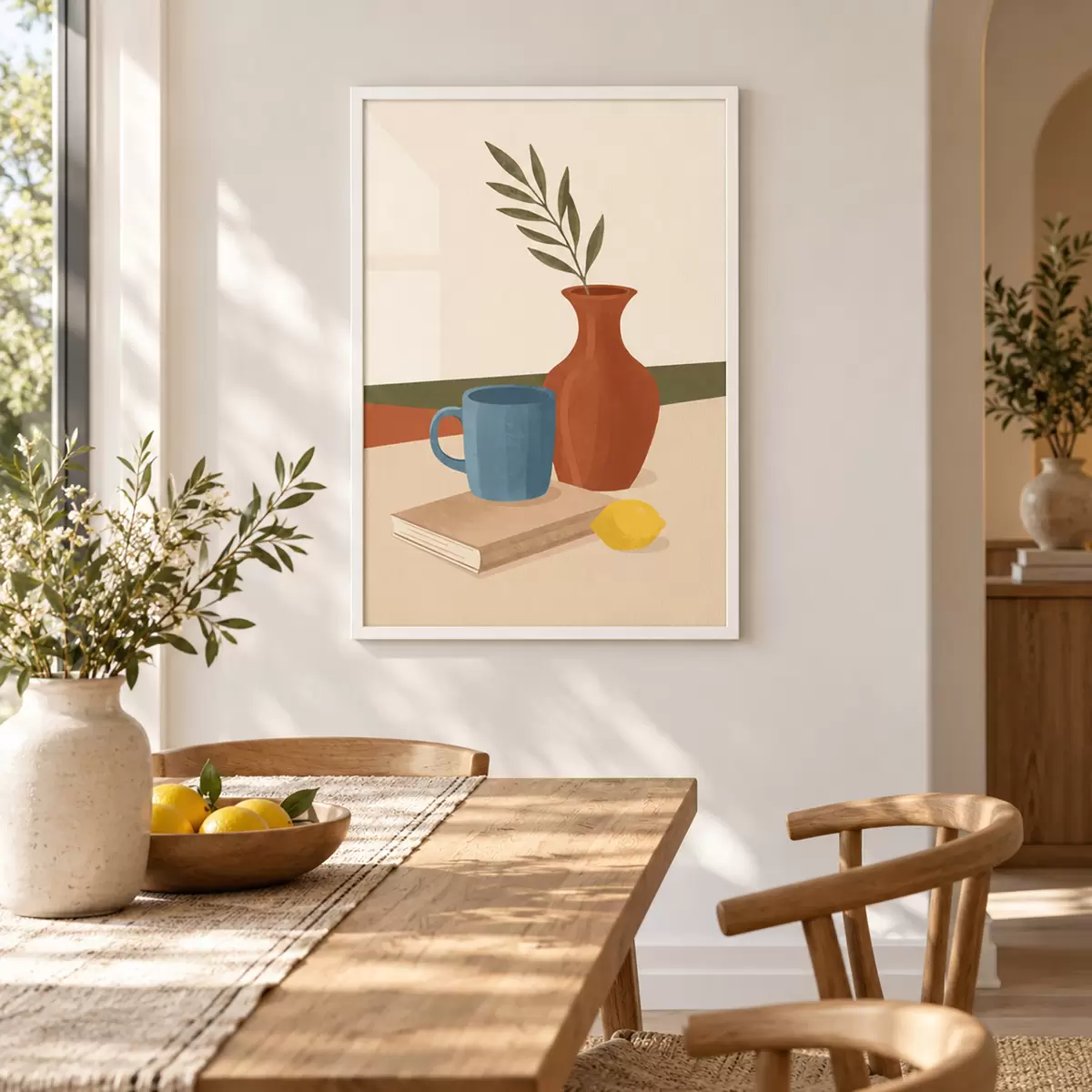 Poster Accogliente natura morta dai toni caldi f50735