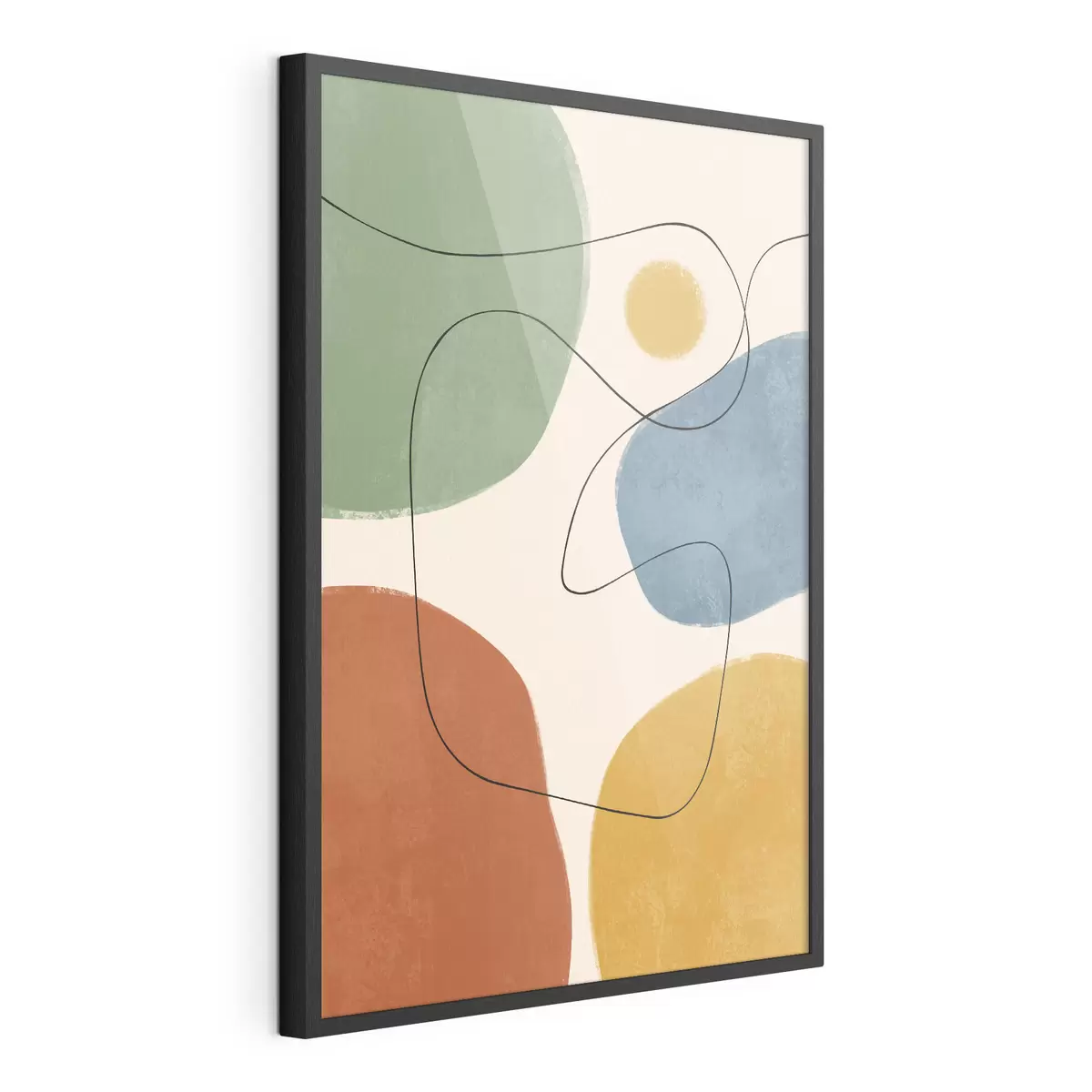 Poster Colori astratti con linee sinuose f50736