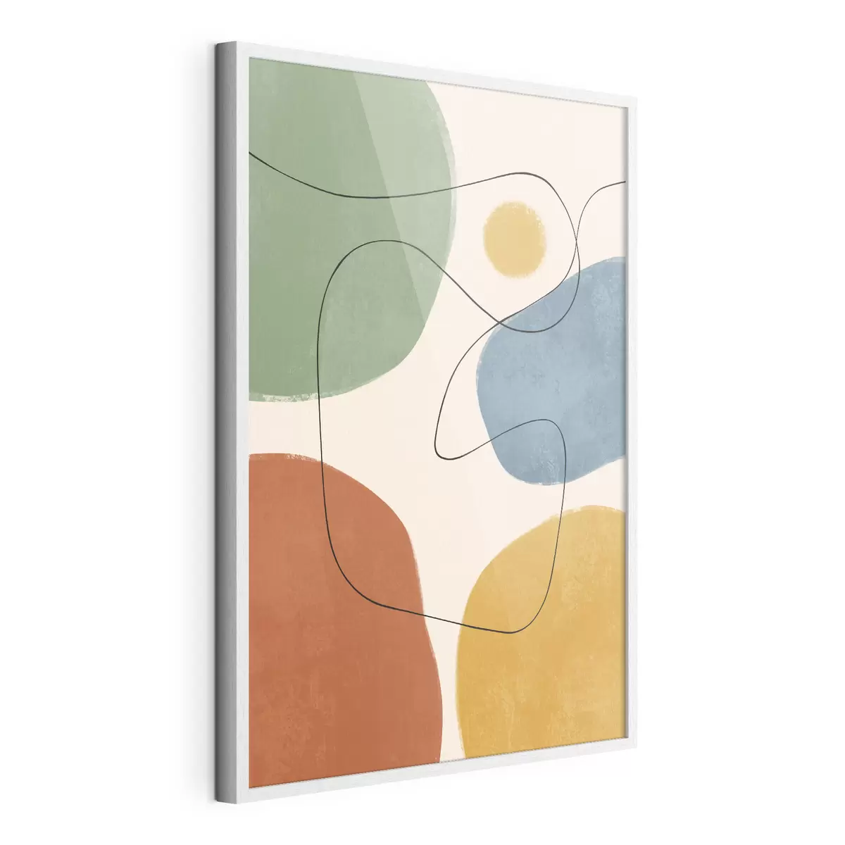 Poster Colori astratti con linee sinuose f50736